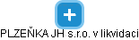 PLZEŇKA JH s.r.o. v likvidaci - obrázek vizuálního zobrazení vztahů obchodního rejstříku