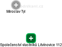 Společenství vlastníků Litvínovice 112 - obrázek vizuálního zobrazení vztahů obchodního rejstříku