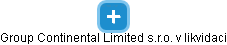 Group Continental Limited s.r.o. v likvidaci - obrázek vizuálního zobrazení vztahů obchodního rejstříku