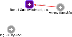Bonett Gas Investment, a.s. - obrázek vizuálního zobrazení vztahů obchodního rejstříku