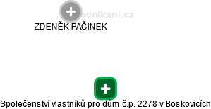 Společenství vlastníků pro dům č.p. 2278 v Boskovicích - obrázek vizuálního zobrazení vztahů obchodního rejstříku