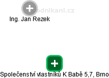 Společenství vlastníků K Babě 5,7, Brno - obrázek vizuálního zobrazení vztahů obchodního rejstříku