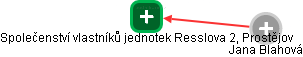 Společenství vlastníků jednotek Resslova 2, Prostějov - obrázek vizuálního zobrazení vztahů obchodního rejstříku