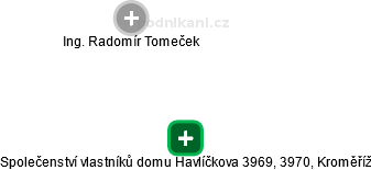 Společenství vlastníků domu Havlíčkova 3969, 3970, Kroměříž - obrázek vizuálního zobrazení vztahů obchodního rejstříku