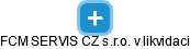 FCM SERVIS CZ s.r.o. v likvidaci - obrázek vizuálního zobrazení vztahů obchodního rejstříku