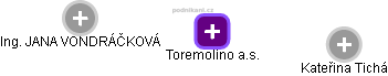 Toremolino a.s. - obrázek vizuálního zobrazení vztahů obchodního rejstříku