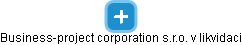 Business-project corporation s.r.o. v likvidaci - obrázek vizuálního zobrazení vztahů obchodního rejstříku