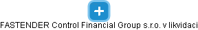 FASTENDER Control Financial Group s.r.o. v likvidaci - obrázek vizuálního zobrazení vztahů obchodního rejstříku