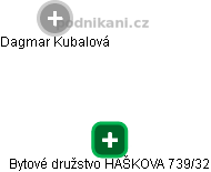 Bytové družstvo HAŠKOVA 739/32 - obrázek vizuálního zobrazení vztahů obchodního rejstříku