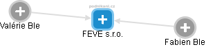 FEVE s.r.o. - obrázek vizuálního zobrazení vztahů obchodního rejstříku