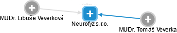 Neurofyz s.r.o. - obrázek vizuálního zobrazení vztahů obchodního rejstříku