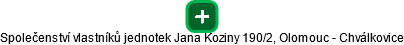 Společenství vlastníků jednotek Jana Koziny 190/2, Olomouc - Chválkovice - obrázek vizuálního zobrazení vztahů obchodního rejstříku