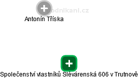 Společenství vlastníků Slévárenská 606 v Trutnově - obrázek vizuálního zobrazení vztahů obchodního rejstříku
