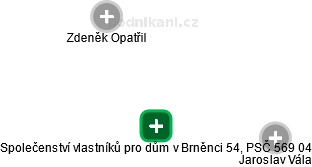 Společenství vlastníků pro dům v Brněnci 54, PSČ 569 04 - obrázek vizuálního zobrazení vztahů obchodního rejstříku