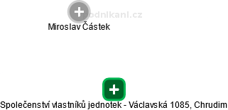 Společenství vlastníků jednotek - Václavská 1085, Chrudim - obrázek vizuálního zobrazení vztahů obchodního rejstříku