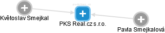PKS Real.cz s.r.o. - obrázek vizuálního zobrazení vztahů obchodního rejstříku