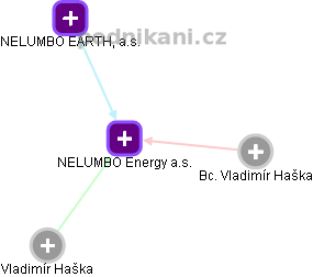 NELUMBO Energy a.s. - obrázek vizuálního zobrazení vztahů obchodního rejstříku