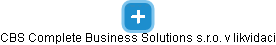 CBS Complete Business Solutions s.r.o. v likvidaci - obrázek vizuálního zobrazení vztahů obchodního rejstříku