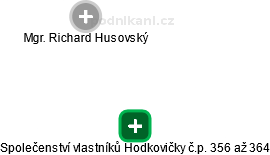 Společenství vlastníků Hodkovičky č.p. 356 až 364 - obrázek vizuálního zobrazení vztahů obchodního rejstříku