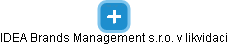 IDEA Brands Management s.r.o. v likvidaci - obrázek vizuálního zobrazení vztahů obchodního rejstříku