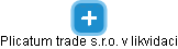 Plicatum trade s.r.o. v likvidaci - obrázek vizuálního zobrazení vztahů obchodního rejstříku