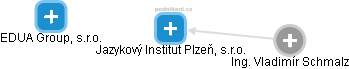 Jazykový Institut Plzeň, s.r.o. - obrázek vizuálního zobrazení vztahů obchodního rejstříku