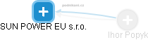 SUN POWER EU s.r.o. - obrázek vizuálního zobrazení vztahů obchodního rejstříku
