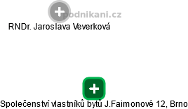 Společenství vlastníků bytů J.Faimonové 12, Brno - obrázek vizuálního zobrazení vztahů obchodního rejstříku