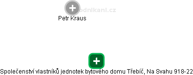 Společenství vlastníků jednotek bytového domu Třebíč, Na Svahu 918-22 - obrázek vizuálního zobrazení vztahů obchodního rejstříku