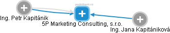 5P Marketing Consulting, s.r.o. - náhled vizuálního zobrazení vztahů obchodního rejstříku