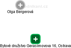 Bytové družstvo Gerasimovova 16, Ostrava - obrázek vizuálního zobrazení vztahů obchodního rejstříku