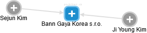Bann Gaya Korea s.r.o. - obrázek vizuálního zobrazení vztahů obchodního rejstříku