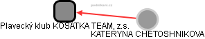 Plavecký klub KOSATKA TEAM, z.s. - obrázek vizuálního zobrazení vztahů obchodního rejstříku