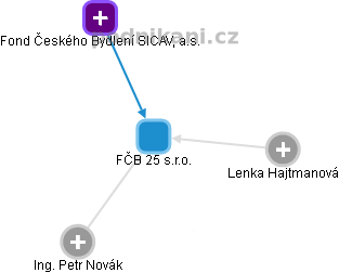 FČB 25 s.r.o. - obrázek vizuálního zobrazení vztahů obchodního rejstříku