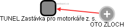 TUNEL Zastávka pro motorkáře z. s. - obrázek vizuálního zobrazení vztahů obchodního rejstříku