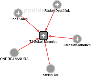 TJ Sokol Běrunice - obrázek vizuálního zobrazení vztahů obchodního rejstříku