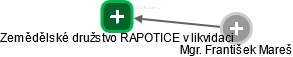 Zemědělské družstvo RAPOTICE v likvidaci - obrázek vizuálního zobrazení vztahů obchodního rejstříku