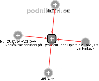 Rodičovské sdružení při Gymnáziu Jana Opletala v Litovli, z.s. - obrázek vizuálního zobrazení vztahů obchodního rejstříku