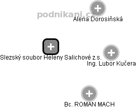 Slezský soubor Heleny Salichové z.s. - obrázek vizuálního zobrazení vztahů obchodního rejstříku