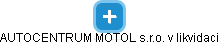 AUTOCENTRUM MOTOL s.r.o. v likvidaci - obrázek vizuálního zobrazení vztahů obchodního rejstříku