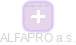 ALFAPRO a.s. - obrázek vizuálního zobrazení vztahů obchodního rejstříku