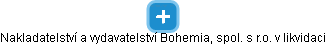 Nakladatelství a vydavatelství Bohemia, spol. s r.o. v likvidaci - obrázek vizuálního zobrazení vztahů obchodního rejstříku