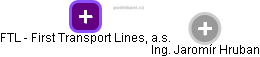 FTL - First Transport Lines, a.s. - obrázek vizuálního zobrazení vztahů obchodního rejstříku