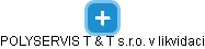 POLYSERVIS T & T s.r.o. v likvidaci - obrázek vizuálního zobrazení vztahů obchodního rejstříku