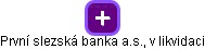 První slezská banka a.s., v likvidaci - obrázek vizuálního zobrazení vztahů obchodního rejstříku