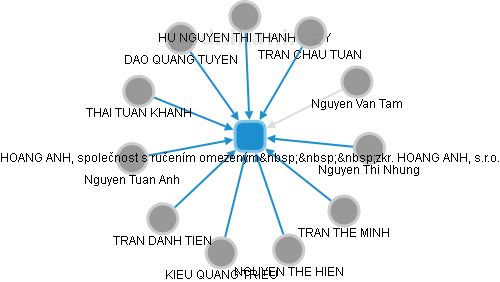 HOANG ANH, společnost s ručením omezeným   zkr. HOANG ANH, s.r.o. - obrázek vizuálního zobrazení vztahů obchodního rejstříku
