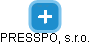 PRESSPO, s.r.o. - obrázek vizuálního zobrazení vztahů obchodního rejstříku