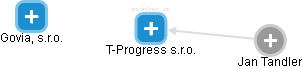 T-Progress s.r.o. - obrázek vizuálního zobrazení vztahů obchodního rejstříku
