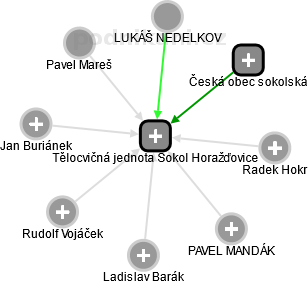 Tělocvičná jednota Sokol Horažďovice - obrázek vizuálního zobrazení vztahů obchodního rejstříku