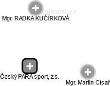Český PARA sport, z.s. - obrázek vizuálního zobrazení vztahů obchodního rejstříku